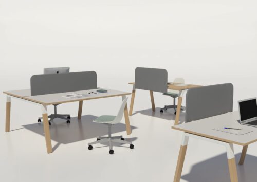 שולחן משרדי- שפגאטו +שלוחה רתומה